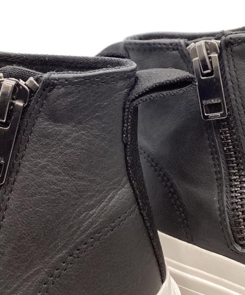 DIESEL（ディーゼル）DIESEL (ディーゼル) DIESEL　ハイカットスニーカー ブラック×ホワイト サイズ:25.5の古着・服飾アイテム