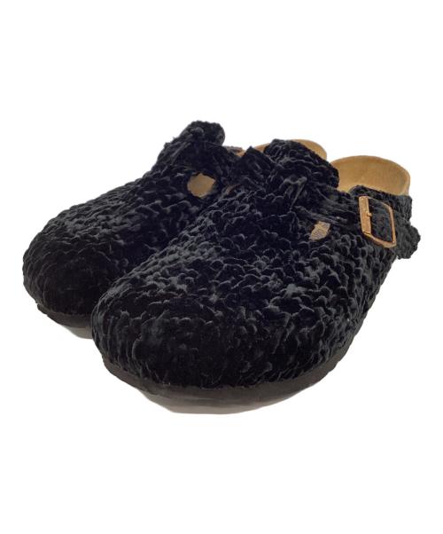 BIRKENSTOCK（ビルケンシュトック）BIRKENSTOCK (ビルケンシュトック) BIRKENSTOCK　サンダル　BOSTON ブラック×ベージュ サイズ:26㎝の古着・服飾アイテム