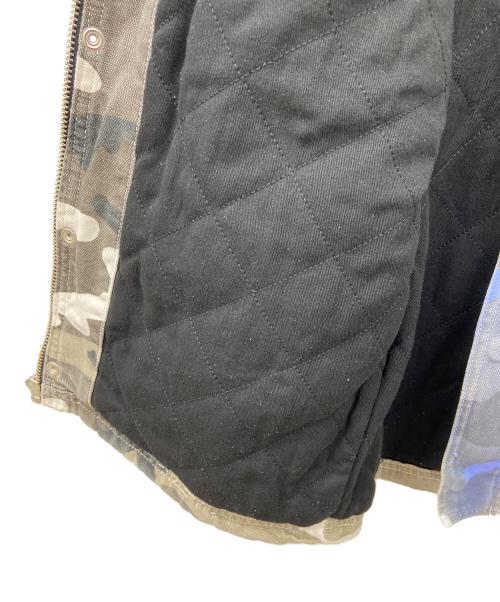 stussy（ステューシー）stussy (ステューシー) Spray Dye Canvas ShopJacket ブルー×ブラック サイズ:Ｓの古着・服飾アイテム