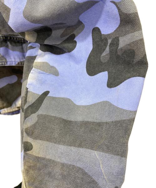 stussy（ステューシー）stussy (ステューシー) Spray Dye Canvas ShopJacket ブルー×ブラック サイズ:Ｓの古着・服飾アイテム