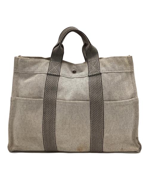HERMES（エルメス）HERMES (エルメス) HERMES　ニューフールトゥMM　ハンドバッグ グレーの古着・服飾アイテム