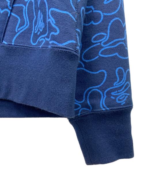A BATHING APE（ア ベイシング エイプ）A BATHING APE (ア ベイシング エイプ) シャークジップパーカー ブルー サイズ:Mの古着・服飾アイテム