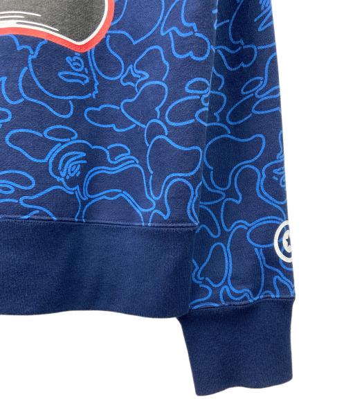 A BATHING APE（ア ベイシング エイプ）A BATHING APE (ア ベイシング エイプ) シャークジップパーカー ブルー サイズ:Mの古着・服飾アイテム
