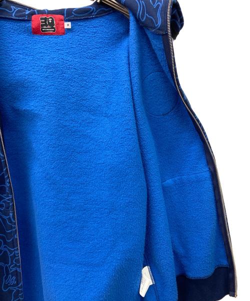 A BATHING APE（ア ベイシング エイプ）A BATHING APE (ア ベイシング エイプ) シャークジップパーカー ブルー サイズ:Mの古着・服飾アイテム