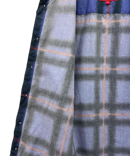 SUPREME（シュプリーム）Supreme (シュプリーム) Supreme　Spray Tartan Shirt　21SS　長袖シャツ ブルー×オレンジ サイズ:Sの古着・服飾アイテム