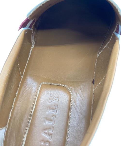 BALLY（バリー）BALLY (バリー) BALLY　スリッポン ホワイト×レッド サイズ:US10Dの古着・服飾アイテム