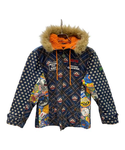 hysterics（ヒステリックス）hysterics (ヒステリックス) hystericsランチジャケット インディゴ×オレンジ サイズ:140㎝の古着・服飾アイテム