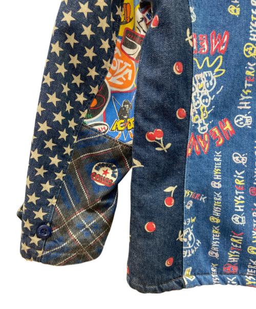 hysterics（ヒステリックス）hysterics (ヒステリックス) hystericsランチジャケット インディゴ×オレンジ サイズ:140㎝の古着・服飾アイテム