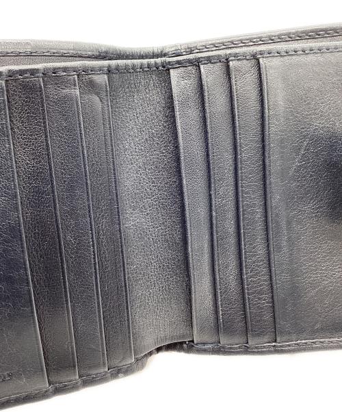 Christian Dior（クリスチャン ディオール）Christian Dior (クリスチャン ディオール) Christian Dior 　トロッター　3つ折り財布 ネイビー×ベージュの古着・服飾アイテム