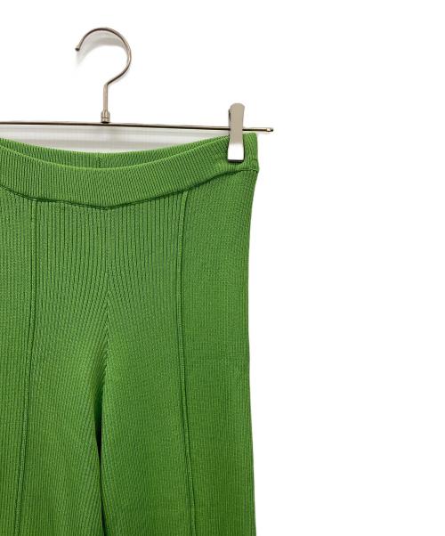 soduk（スドーク）soduk (スドーク) slit knit trousers グリーン サイズ:不明（実寸サイズ参照）の古着・服飾アイテム