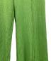 中古・古着 soduk (スドーク) slit knit trousers グリーン サイズ:不明（実寸サイズ参照）：6000円