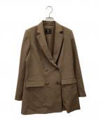 Olu.オルドット）の古着「Olu.　ダブルジャケット」｜ブラウン