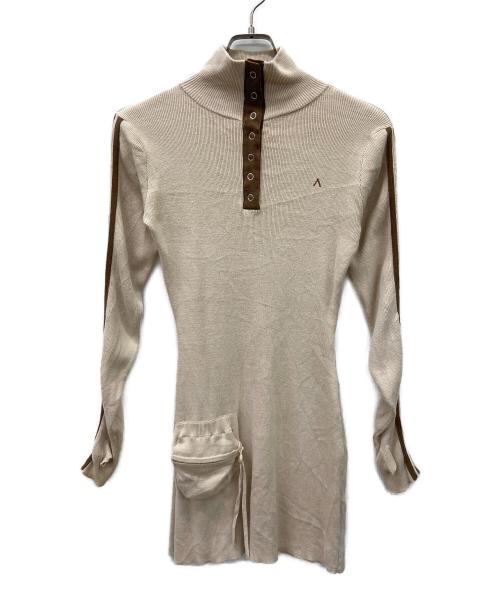 ANDMARY（アンドマリー）ANDMARY (アンドマリー) Zoe Pocket Mini Dress ベージュ サイズ:Freeの古着・服飾アイテム