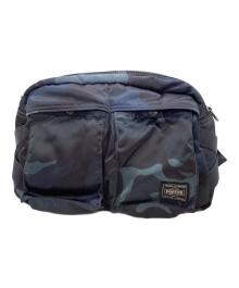 PORTER（ポーター）の古着「PORTER　タンカー　30th ANNIVERSARY MODEL　ウエストバッグ」｜ネイビー×ブラック
