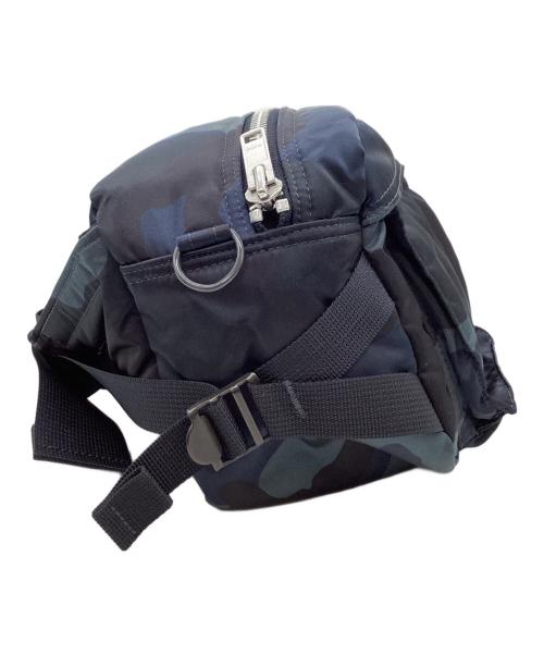 PORTER（ポーター）PORTER (ポーター) PORTER　タンカー　30th ANNIVERSARY MODEL　ウエストバッグ ネイビー×ブラックの古着・服飾アイテム