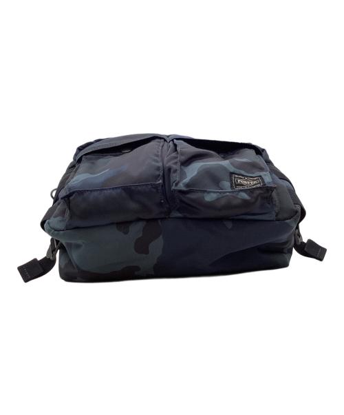 PORTER（ポーター）PORTER (ポーター) PORTER　タンカー　30th ANNIVERSARY MODEL　ウエストバッグ ネイビー×ブラックの古着・服飾アイテム