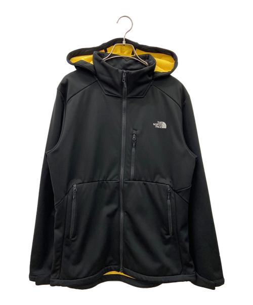 THE NORTH FACE（ザ ノース フェイス）THE NORTH FACE (ザ ノース フェイス) APEX RISOR SOFT SHELL JACKET ブラック×イエロー サイズ:Lの古着・服飾アイテム
