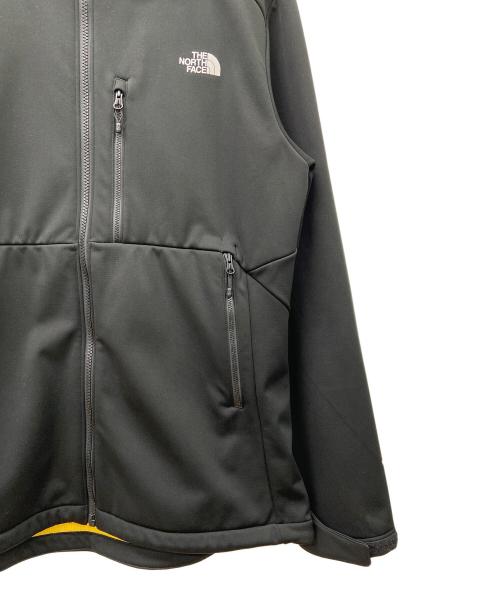 THE NORTH FACE（ザ ノース フェイス）THE NORTH FACE (ザ ノース フェイス) APEX RISOR SOFT SHELL JACKET ブラック×イエロー サイズ:Lの古着・服飾アイテム