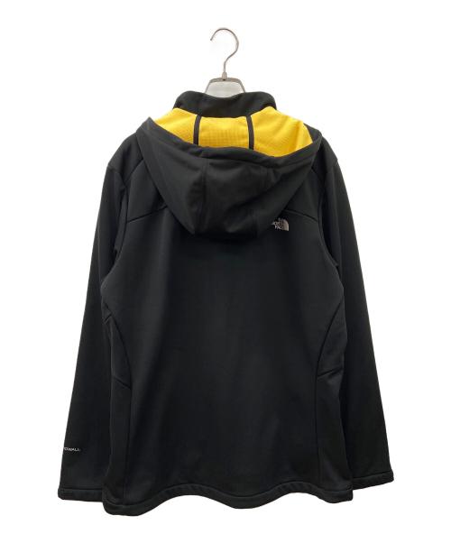 THE NORTH FACE（ザ ノース フェイス）THE NORTH FACE (ザ ノース フェイス) APEX RISOR SOFT SHELL JACKET ブラック×イエロー サイズ:Lの古着・服飾アイテム