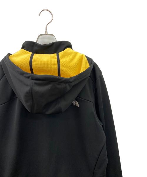THE NORTH FACE（ザ ノース フェイス）THE NORTH FACE (ザ ノース フェイス) APEX RISOR SOFT SHELL JACKET ブラック×イエロー サイズ:Lの古着・服飾アイテム