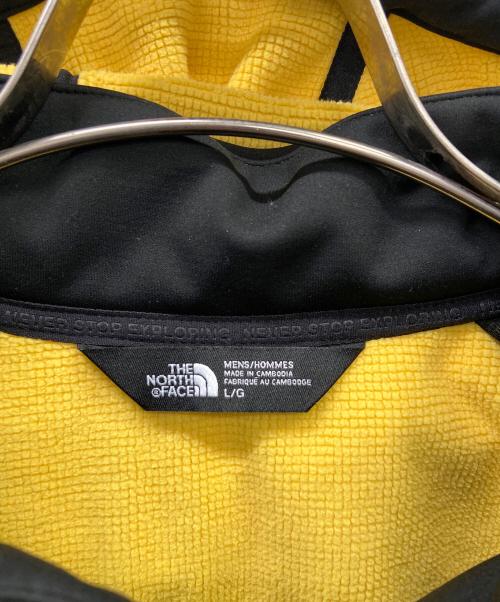 THE NORTH FACE（ザ ノース フェイス）THE NORTH FACE (ザ ノース フェイス) APEX RISOR SOFT SHELL JACKET ブラック×イエロー サイズ:Lの古着・服飾アイテム