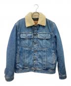 DIESELディーゼル）の古着「D-UNIKO-SPボアデニムジャケット」｜ブルー×ホワイト