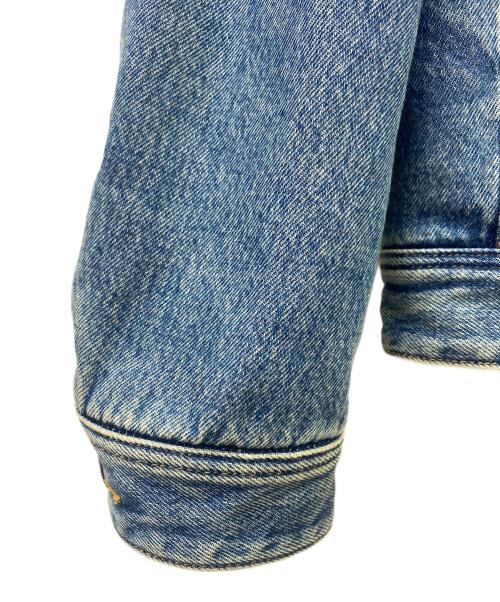 DIESEL（ディーゼル）DIESEL (ディーゼル) D-UNIKO-SPボアデニムジャケット ブルー×ホワイト サイズ:Mの古着・服飾アイテム