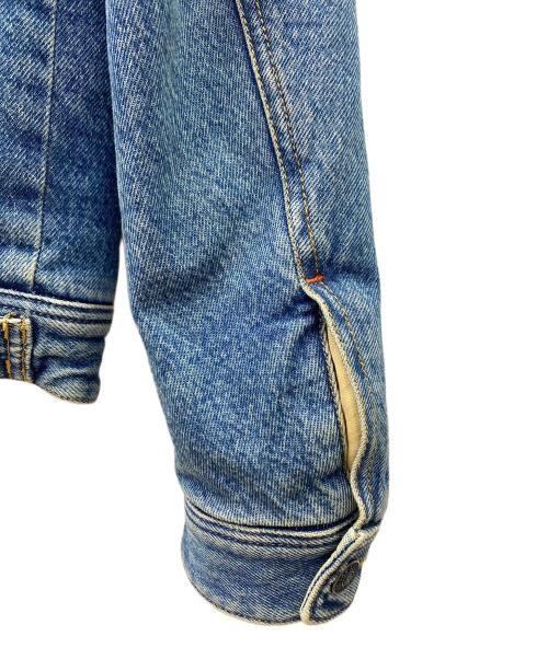 DIESEL（ディーゼル）DIESEL (ディーゼル) D-UNIKO-SPボアデニムジャケット ブルー×ホワイト サイズ:Mの古着・服飾アイテム
