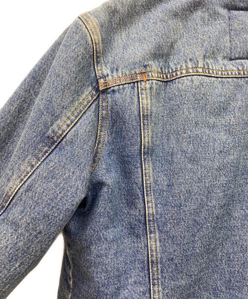 DIESEL（ディーゼル）DIESEL (ディーゼル) D-UNIKO-SPボアデニムジャケット ブルー×ホワイト サイズ:Mの古着・服飾アイテム