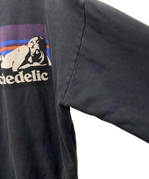 Hysteric Glamour（ヒステリックグラマー）Hysteric Glamour (ヒステリックグラマー) PSYCHEDELICスウェット ブラック×ホワイト サイズ:Lの古着・服飾アイテム