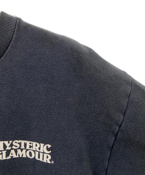 Hysteric Glamour（ヒステリックグラマー）Hysteric Glamour (ヒステリックグラマー) PSYCHEDELICスウェット ブラック×ホワイト サイズ:Lの古着・服飾アイテム