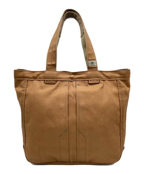 PORTER（ポーター）PORTER (ポーター) PORTER　SANFORIZED DUCK　トートバッグ ベージュの古着・服飾アイテム