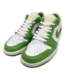 NIKE（ナイキ）の古着「NIKE　Air Jordan 1 Low SE　ローカットスニーカー」｜ホワイト×グリーン
