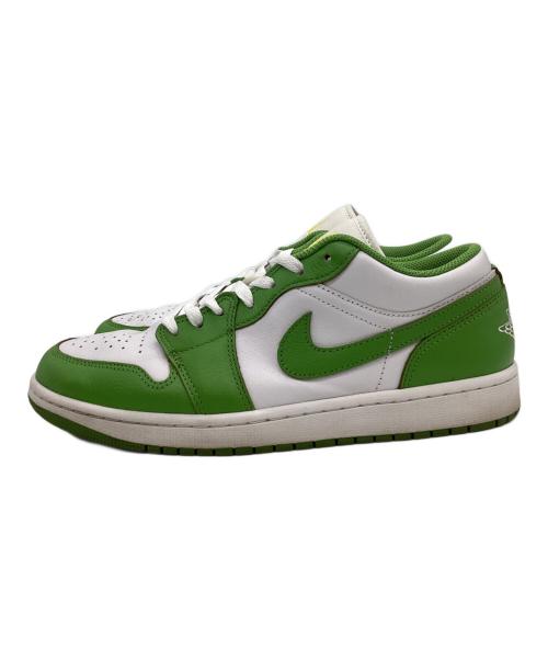 NIKE（ナイキ）NIKE (ナイキ) NIKE　Air Jordan 1 Low SE　ローカットスニーカー ホワイト×グリーン サイズ:27ｃｍの古着・服飾アイテム