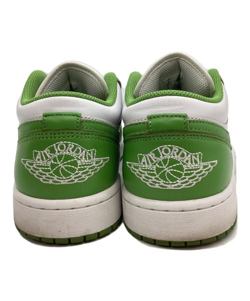 NIKE（ナイキ）NIKE (ナイキ) NIKE　Air Jordan 1 Low SE　ローカットスニーカー ホワイト×グリーン サイズ:27ｃｍの古着・服飾アイテム