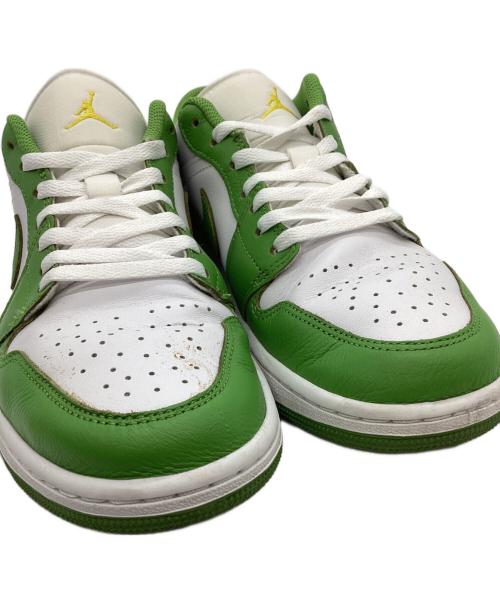 NIKE（ナイキ）NIKE (ナイキ) NIKE　Air Jordan 1 Low SE　ローカットスニーカー ホワイト×グリーン サイズ:27ｃｍの古着・服飾アイテム