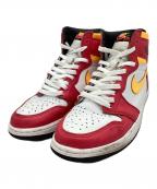 NIKEナイキ）の古着「NIKE　Air Jordan 1 High OG　ハイカットスニーカー」｜ホワイト×ショッキングピンク