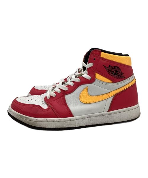NIKE（ナイキ）NIKE (ナイキ) NIKE　Air Jordan 1 High OG　ハイカットスニーカー ホワイト×ショッキングピンク サイズ:27ｃｍの古着・服飾アイテム