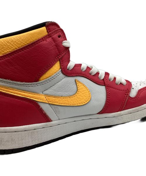 NIKE（ナイキ）NIKE (ナイキ) NIKE　Air Jordan 1 High OG　ハイカットスニーカー ホワイト×ショッキングピンク サイズ:27ｃｍの古着・服飾アイテム
