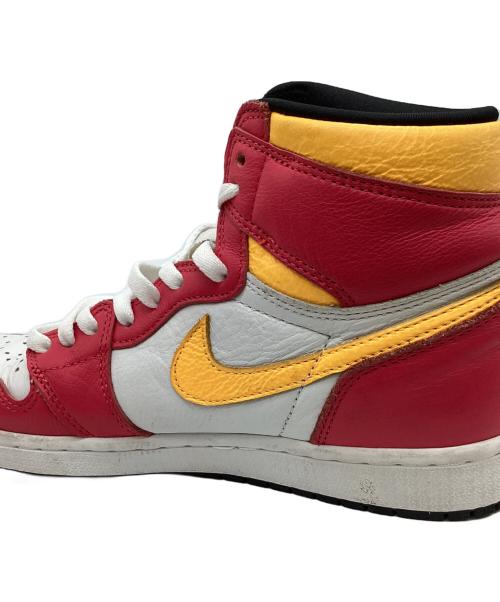 NIKE（ナイキ）NIKE (ナイキ) NIKE　Air Jordan 1 High OG　ハイカットスニーカー ホワイト×ショッキングピンク サイズ:27ｃｍの古着・服飾アイテム
