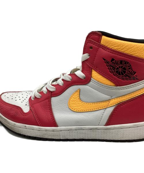 NIKE（ナイキ）NIKE (ナイキ) NIKE　Air Jordan 1 High OG　ハイカットスニーカー ホワイト×ショッキングピンク サイズ:27ｃｍの古着・服飾アイテム