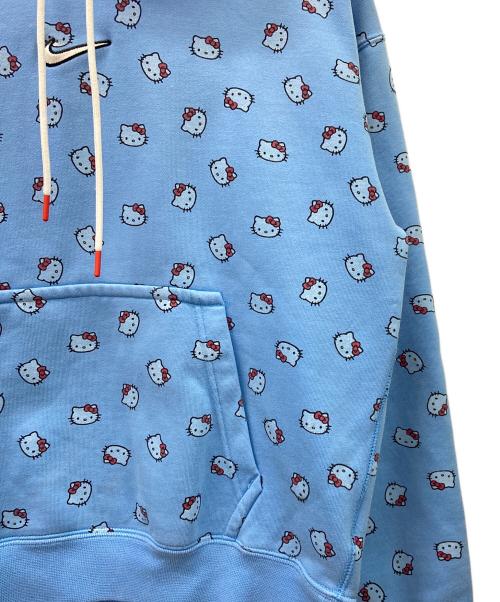 NIKE（ナイキ）NIKE (ナイキ) HELLO KITTY (ハローキティ) プルオーバーパーカー スカイブルー サイズ:Sの古着・服飾アイテム