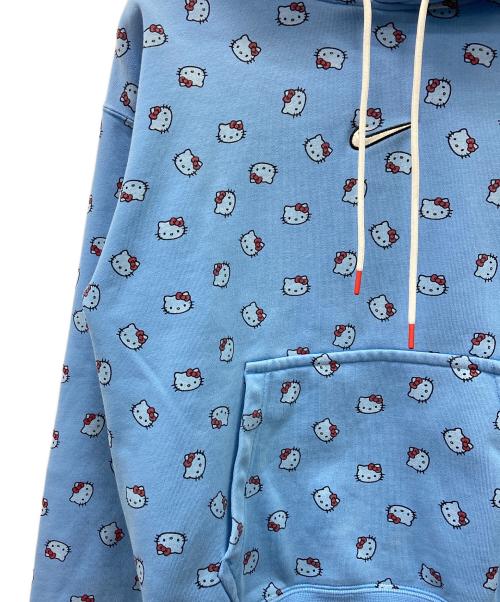 NIKE（ナイキ）NIKE (ナイキ) HELLO KITTY (ハローキティ) プルオーバーパーカー スカイブルー サイズ:Sの古着・服飾アイテム