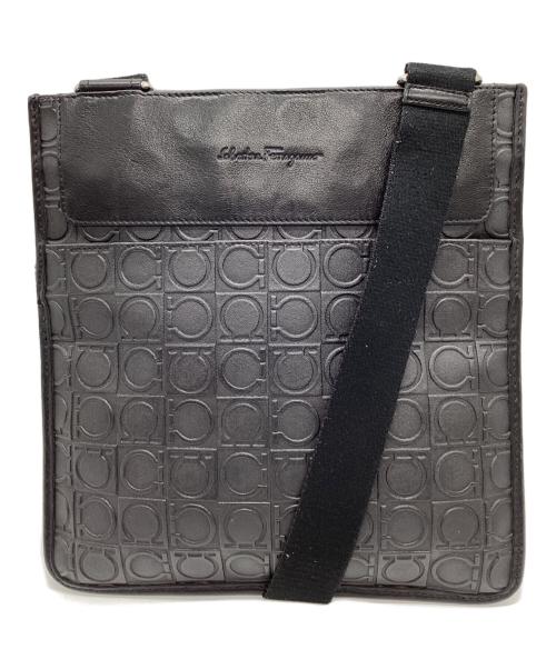 Salvatore Ferragamo（サルヴァトーレ フェラガモ）Salvatore Ferragamo (サルヴァトーレ フェラガモ) Salvatore Ferragamo　ガンチーニ　ショルダーバッグ ブラックの古着・服飾アイテム