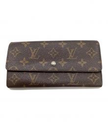 LOUIS VUITTON（ルイ ヴィトン）の古着「ポルトフォイユ・サラ　モノグラム」｜ブラウン