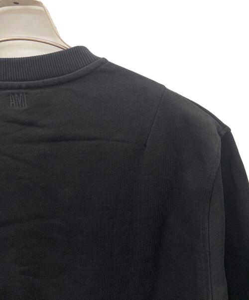 ami（アミ）ami (アミ) ハートロゴスウェット ブラック サイズ:XSの古着・服飾アイテム