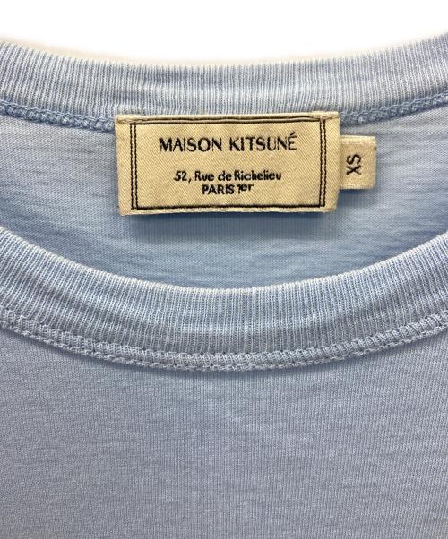 maison kitsune（メゾンキツネ）maison kitsune (メゾンキツネ) MAISON KITSUNE　半袖カットソー スカイブルー サイズ:XSの古着・服飾アイテム