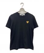 PLAY COMME des GARCONSプレイコムデギャルソン）の古着「PLAY COMME des GARCONS　半袖カットソー」｜ブラック