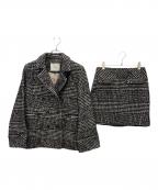 HER LIP TOハーリップトゥ）の古着「HEMINGWAY CHECK TWEED JACKET」｜ブラック×ホワイト