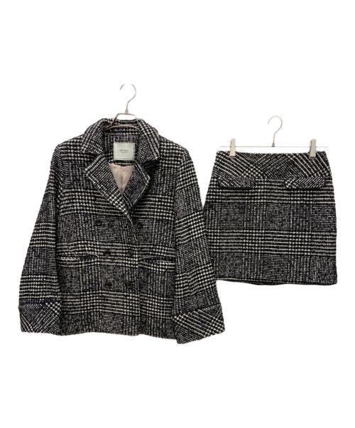 HER LIP TO（ハーリップトゥ）Her lip to (ハーリップトゥ) HEMINGWAY CHECK TWEED JACKET ブラック×ホワイト サイズ:Mの古着・服飾アイテム